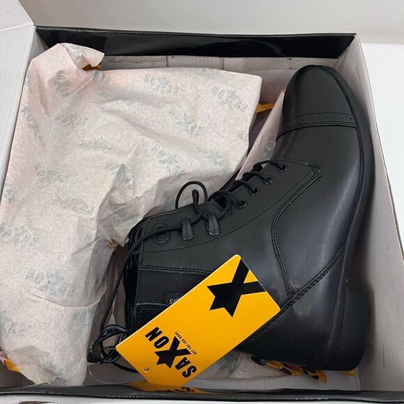 Saxon Syntovia Lace Equestrian Paddock Boots Black Womens 9 - Picture 4 of 9